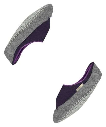 FALKE Stoppersocken Cosyshoe Invisible W Hp Wolle rutschhemmende Noppen 1 Paar, Rot Wineberry 8761, 39-40