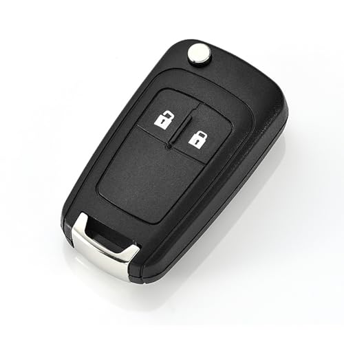2 Buttons Car Key Cover Car Key Fob Case Remote Control CarKey Shell Case Replacement Compatible with Opel Vauxhall Insignia Astra Meriva Zafira Movano Mokka Adam Cascada Corsa Karl