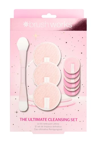 Brushworks The Ultimate Cleansing Set, Pink