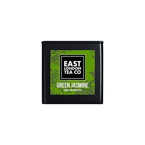East London Tea Co. - GREEN JASMINE Loose-Leaf Chinese Green Tea | High in Antioxidants | 100% Natural Ingredients (80g Tin) Cover