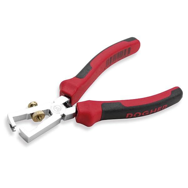 Pince à dénuder Dogher 215-160 mm CrV pour retirer les gaines sans abîmer les fils de cuivre