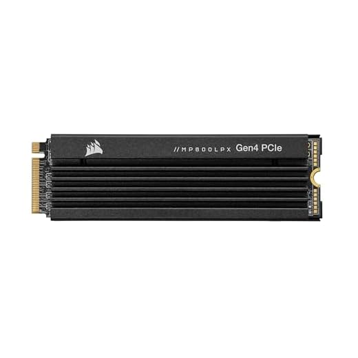 Corsair MP600 Pro LPX 2TB PCIe Gen4 x4 NVMe M.2 SSD, optimizada para PS5 (hasta 7.100 MB/s Velocidad de Lectura Secuencial y de Escritura Secuencial 6.800 MB/s, 3D TLC NAND de Alta Densidad) Negro