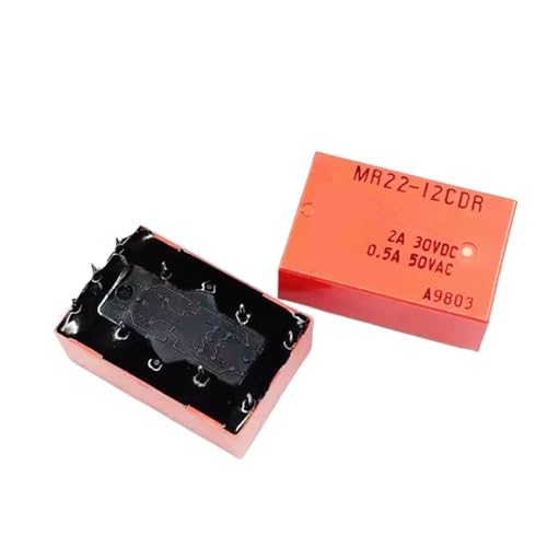 Relais MR22-12CDR 12V avec commutation stable à 9 broches pour circuits imprimés