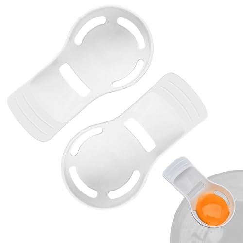 Duroecsain Separatore di tuorlo d',Separatore di albume d' - Strumento separatore di uova da 2 pezzi, strumento divisorio uova - Utensili portatili per uova da cucina,