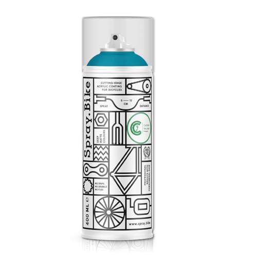 Spray.Bike Battersea Teal Blue Acrylic Spray Paint 400ml