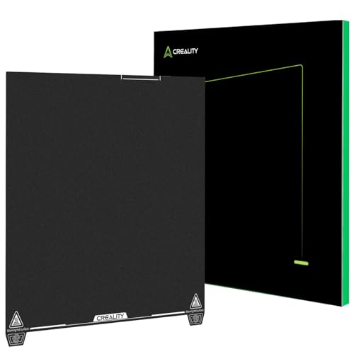 Creality Official K2 Plus Build Plate 370x370mm Epoxy Resin Surface Magnetic Flexible Removable Spring Steel Printing Plate 3D Printer Bed Plate (Without Magnetic Base)