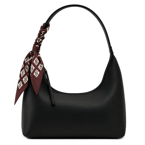 NEBIL Shoulder Bags for Women Trendy Leather Handbag,Small Clutch Hobo Bag Shoulder Purses With Zipper Closure