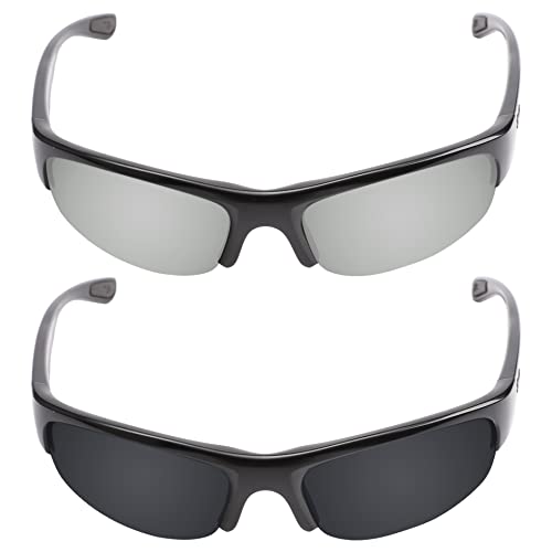 Image of Galvanic Replacement Lenses for Ray-Ban RB4173 62mm Sunglasses - Chrome + Black Polarized - Combo Pack