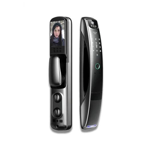 Videoportero con reconocimiento, cámara de monitoreo automático, contraseña de huella dactilar, cerradura de puerta inteligente Digital antirrobo(20 * 240mm)