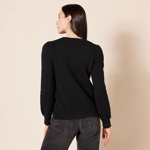 Amazon Essentials Women's Soft Touch Pleated Shoulder Crewneck Sweater3