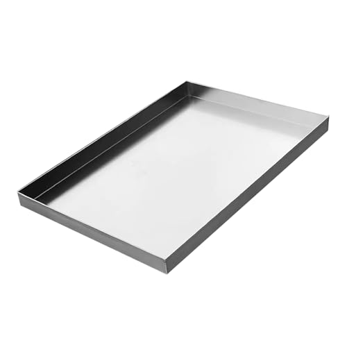 Bandeja de goteo multiusos en acero inoxidable con borde elevado de 80x60cm 2