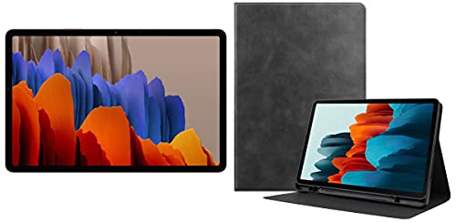 Image of Samsung Galaxy Tab S7 (11 inch, Wi-Fi + LTE, 6 GB RAM, 128 GB Internal) - Mystic Bronze + Cover