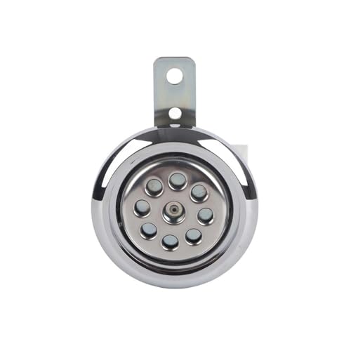 Bocina potente de 12 V y 105 dB: repuesto cromado de 85 mm tipo panal 2