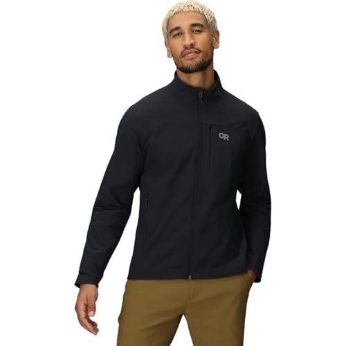 Outdoor Research Men's Ultima Softshell Jacket | Water & Wind Resistant, Zippered Chest & Hand Pockets, UPF 50+