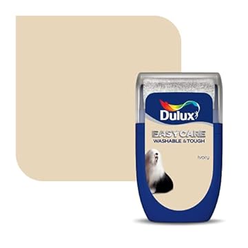 Dulux Easycare Washable and Tough Tester Paint, Ivory, 30 ml
