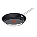 Tefal Nordica Edelstahl-Keramikpfanne 28 cm, Antihaftversiegelung, integrierter Thermo-Signal Temperaturanzeiger, geeignet für alle Herdarten (Gas, Elektro, Keramik, Induktion), Edelstahl, H8710655
