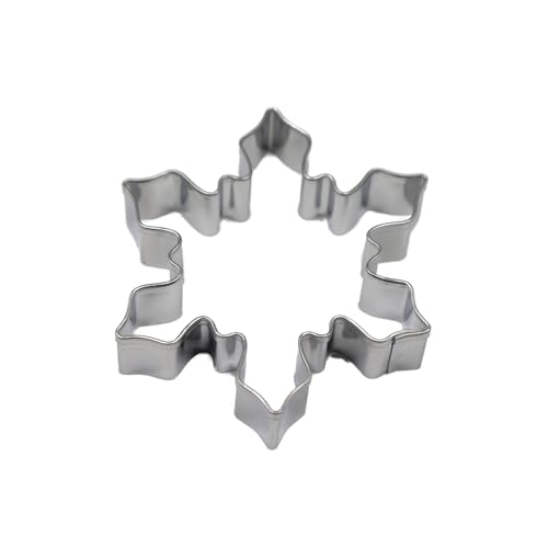 BekkiB - Emporte-pièce « flocon de neige » – env. 6,5 x 5,7 cm – Emporte-pièce en acier inoxydable passe au lave-vaisselle – Pour la cuisson des...