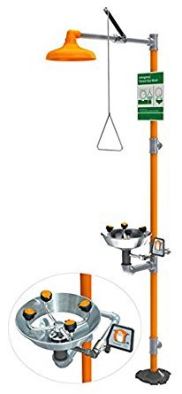 Guardian G1909P Plastic Safety Station with Wide Area Eye/Face Wash