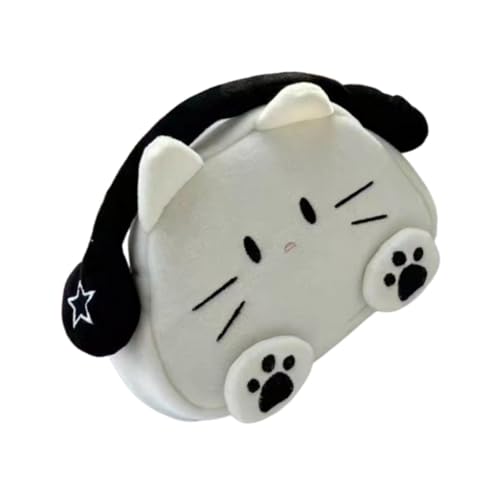harayaa Estojo de lápis para gato, organizador de papelaria, bolsa com zíper, bolsa para caneta, para adolescentes, adultos, crianças, universitárias, meninos, Branco Preto