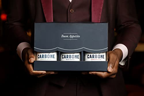 Carbone Fine Food 3-Jar VARIETY PACK of Marinara, Arrabbiata, and Tomato Basil Made with Fresh, Natural Ingredients