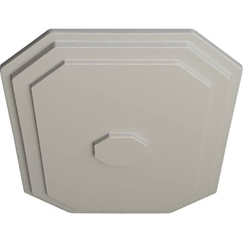Image of 25 1 /4 inchW x 17 1 /4 inchH x 1 3 /4 inchP Felix Ceiling Medallion, Hand-Painted Pot of Cream