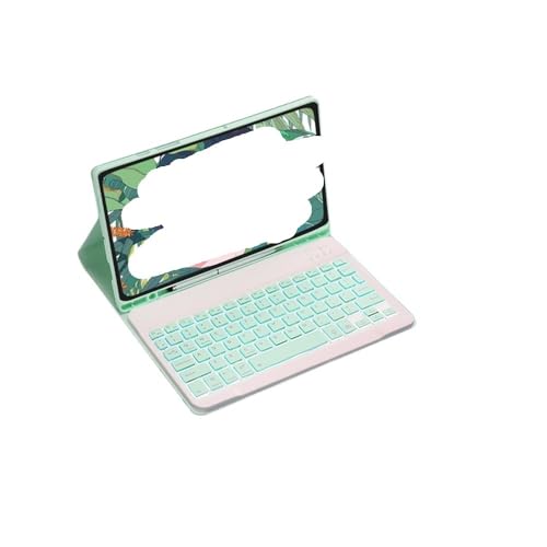 Étui clavier magnétique pour Samsung Galaxy Tab S9 Ultra 14.6" vert menthe rétroéclairé