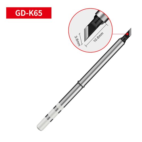 Image of Precision Soldering Iron Tips Set, GD Series K65 /BC3 /B2 /ILS, 5.5mm Base, 4 Pieces
