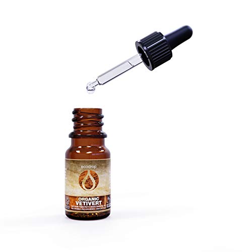 ecodrop essential oils, 100% Pure (Organic Vetiver 5ML)