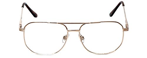 Image of Calabria 1106 Metal Aviator Reading Glasses in Gun-Metal or Gold