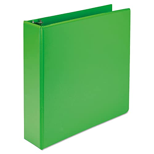 Image of Samsill Plant-Based 2 Inch Durable Round Ring, View Binder, Eco-Friendly, USDA Certified Biobased, 2 Count, Pack of 1, Lime Green