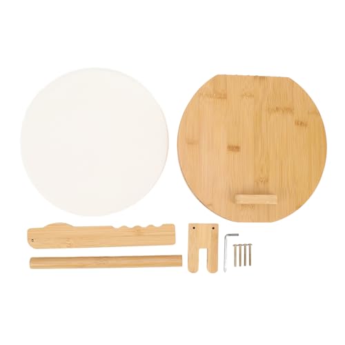 Tortilla Press, Wooden Tortilla Press 10 Inches, for Homemade Mexican Tortillas with 50 Parchment Paper