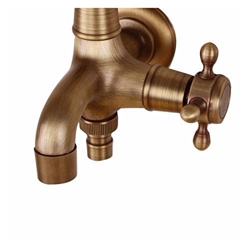 Robinet mural double eau froide pour évier cuisine et vasque - 5