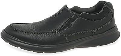 Clarks Hombre Cotrell Free Mocasines, Negro (Black Oily Leather), 45 EU