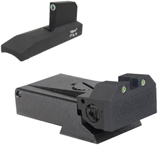 Ruger MKII, MKIII & MKIV Adjustable Target Rear Tritium Night Sight Set w/Beveled 960995