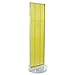 Azar Displays 700780-YEL Two Sided- Yellow Pegboard Floor Display On A Revolving Round Studio Base: Panel Size: 16"W x 60"H