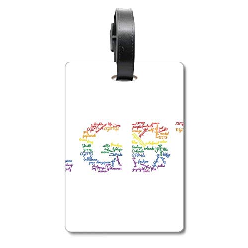 Étiquette de valise LGBT Rainbow voyage croisière identification bagage