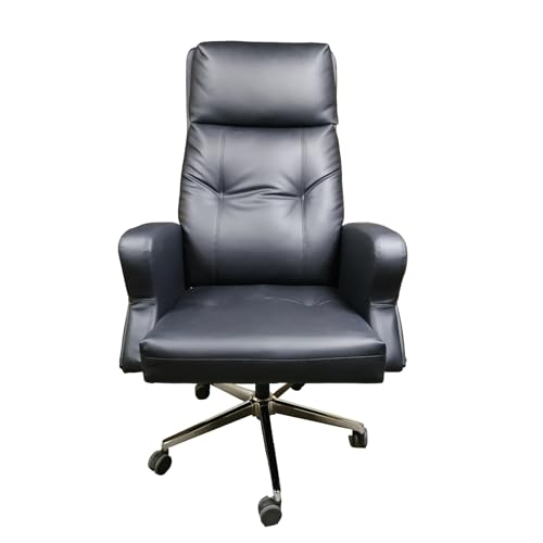 Image of Lakdi The Furniture Co High Back Faux Leather, Comfortable Seat Swivel Chair Revolving and Recliner Chair | Director and Executive Chair | Metal Base (111013161 Black)
