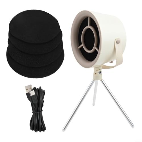 Campana extractora de mesa portátil, campana extractora de escritorio con control de velocidad de filtro reemplazable, ventilación de cocina de mesa (#4)