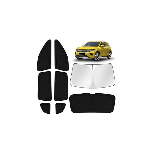 Image of KUST Car Window Shades for Volkswagen Tiguan 2018 2019 2020 2021 2022 2023 Windshield Sun Shade Side Window Cover UV Block Privacy Protection Accessories for Camping Blackout Rear Back Full Set 8PCS