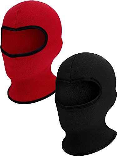 2 Pieces Kid Balaclava Hats Windproof Ear Muffs Hats Winter Fleece Warm Hat