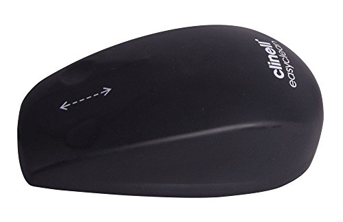 Clinell CMS1B EasyClean - Ratón de silicona Plug & Play con conector USB, resistente al agua y apto para lavavajillas, fácil de limpiar y limpiar, color negro