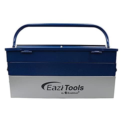 Eastman Canti Lever Type Tool Box with 5 Compartments and Plastic Tray With Metal Buckle Solid Box for Tools/Tools Box/Tool Organizer for Garage, Carpenters and Home Use/Tool Kit (E-2265)-image-37