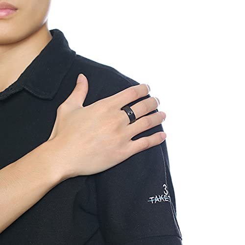 Bague gothique noir zircones acier de qualité supérieure