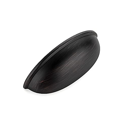 Image of Ravinte Oil Rubbed Bronze Drawer Pulls Cabinet Cup Pulls 3 Inch 25 Pack | Kitchen Hardware, Cup Pull Shape, Cabinet Handles, Drawer Handles, Smooth Drawer Grip,For Dressers, Cupboards