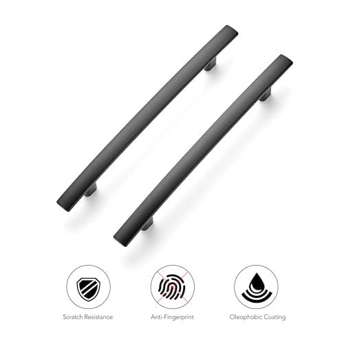 Image of Ravinte 30 Pack Cabinet Handles Matte Black Cabinet Pulls Kitchen Cabinet Handles,Curved Drawer Pulls in 7-1 /4 Inch Length with 5 Inch Hole Center Arch Kitchen Cabinet Hardware