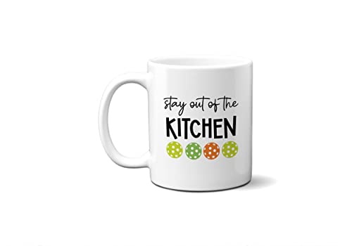 Taza Pickleball Personalizada Cerámica Blanca Grande miniatura 1