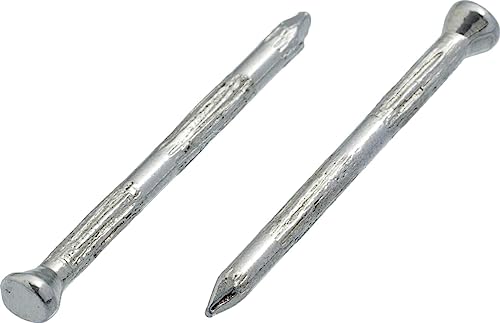2.7mm x 40mm Concrete Rolled Masonry Nail Finishing Steel Nails Hardened Ribbed Hardware Pins (Pack of 100) N13EF