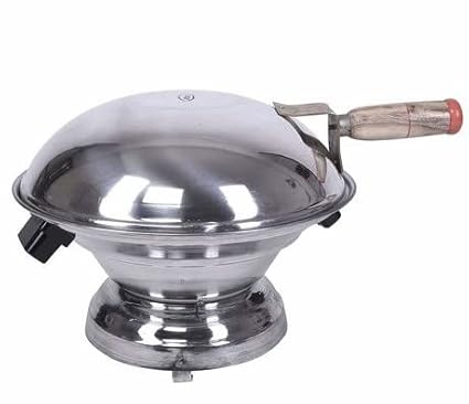 Nextane Home Aluminium Multi Purpose Oven, Gas Tandoor, Barbeque Griller/Bati/Pizza Maker (Set of 1, Silver)-Apna1133Standard