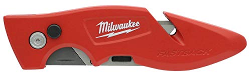 Milwaukee 48-22-1901 Fastback Press And Flip Utility Knife With Belt Clip And Onboard Wire Stripping (Set Of 4) #TOP3