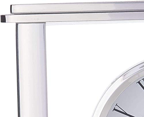 image for Howard Miller Glenmont Table Clock 645-774 – Metal Glass Oval Shape 